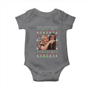 Woman Yelling At A Cat Ugly Christmas Baby Onesie Funny Meme Matching Couple Christmas Pajama TS10 Charcoal Print Your Wear