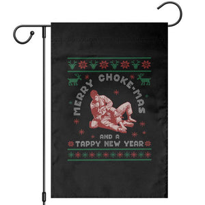 Funny Jiu Jitsu Christmas Garden Flag Holiday Martial Arts BJJ Lover Ugly Xmas TS10 Black Print Your Wear
