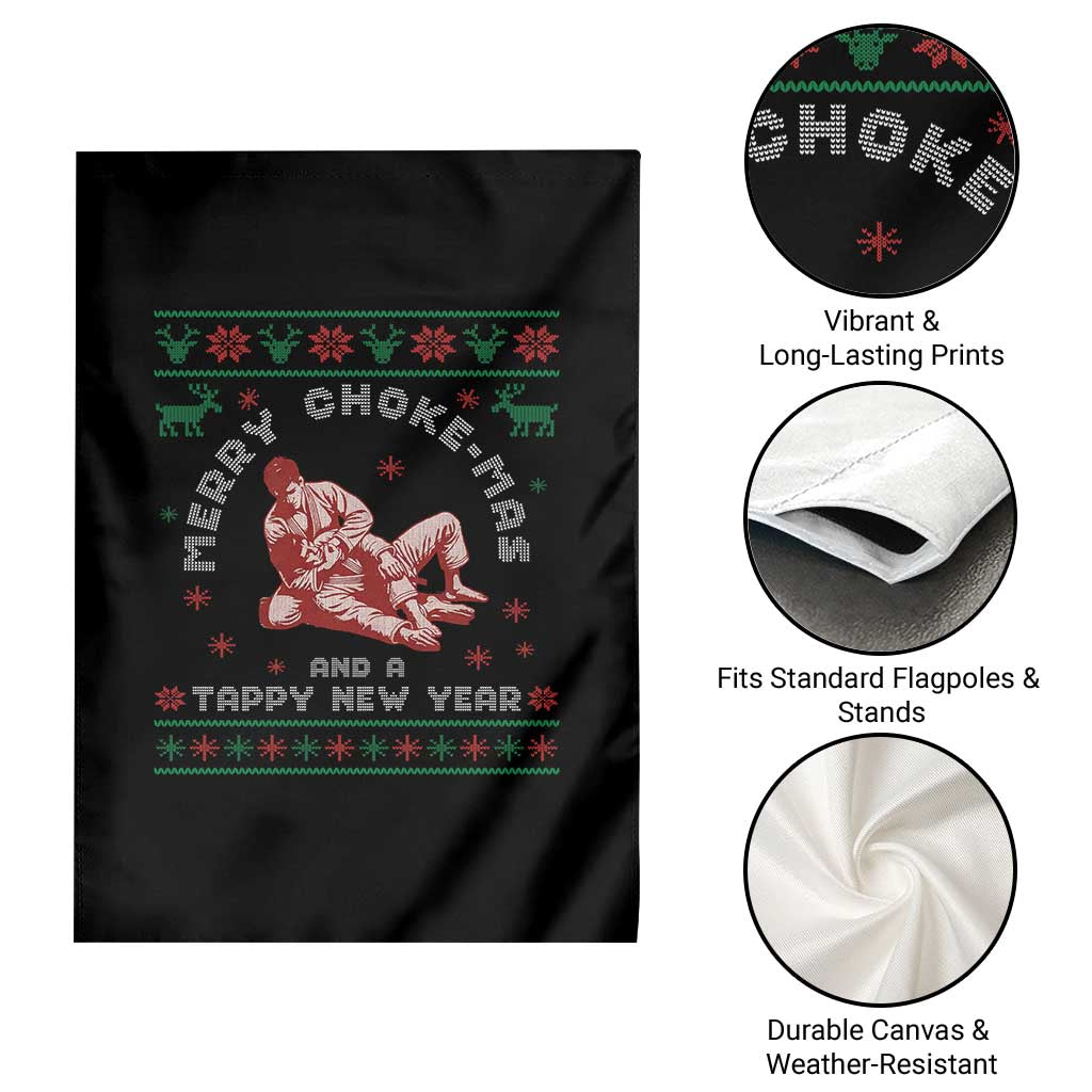 Funny Jiu Jitsu Christmas Garden Flag Holiday Martial Arts BJJ Lover Ugly Xmas TS10 Print Your Wear