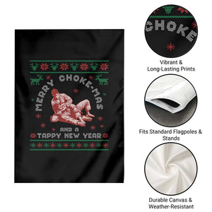 Funny Jiu Jitsu Christmas Garden Flag Holiday Martial Arts BJJ Lover Ugly Xmas TS10 Print Your Wear
