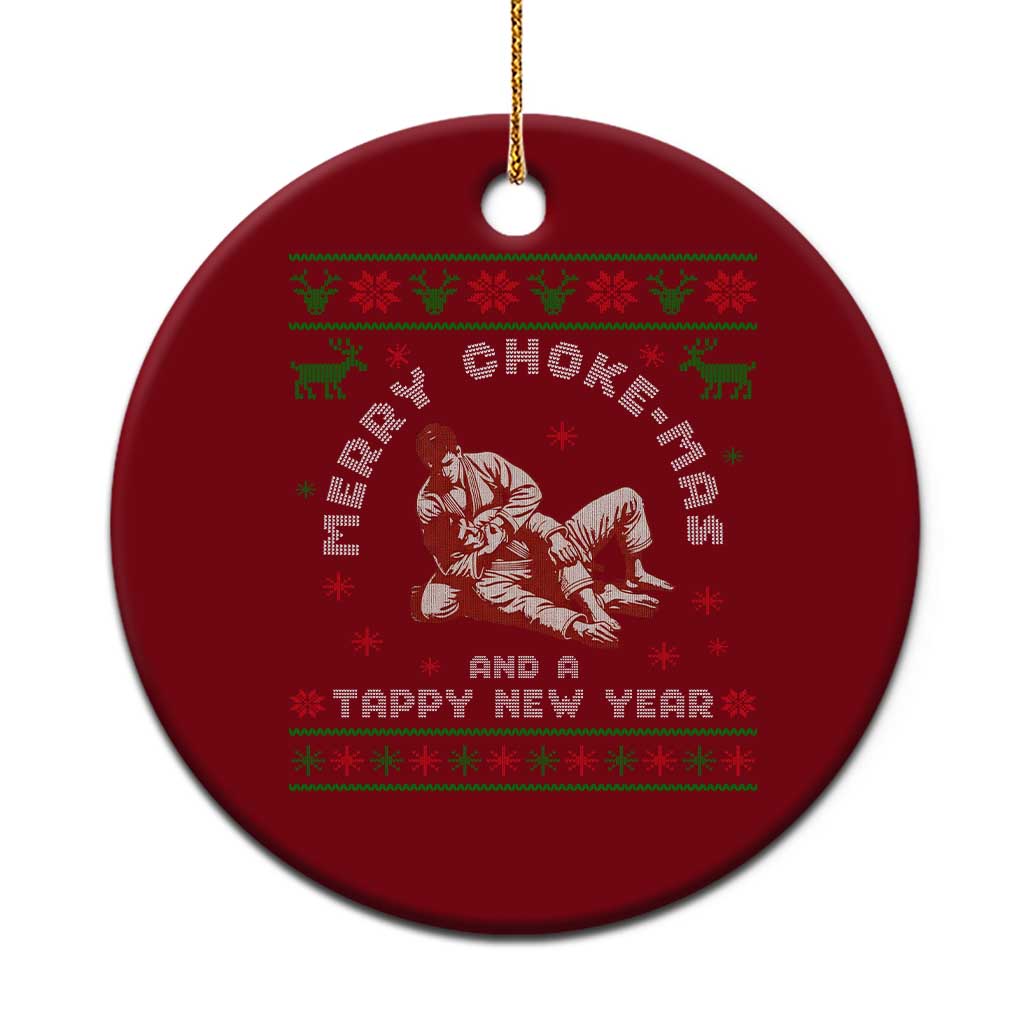 Funny Jiu Jitsu Christmas Ceramic Ornament Holiday Martial Arts BJJ Lover Ugly Xmas TS10 1pc Red Print Your Wear