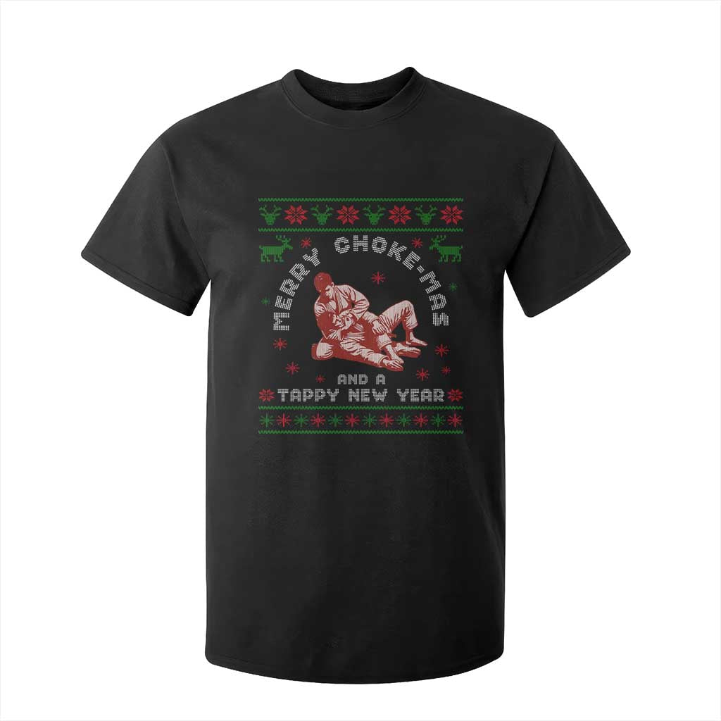 Funny Jiu Jitsu Christmas T Shirt For Kid Holiday Martial Arts BJJ Lover Ugly Xmas TS10 Black Print Your Wear