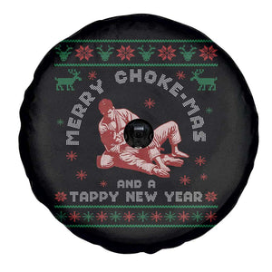 Funny Jiu Jitsu Christmas Spare Tire Cover Holiday Martial Arts BJJ Lover Ugly Xmas TS10 Print Your Wear