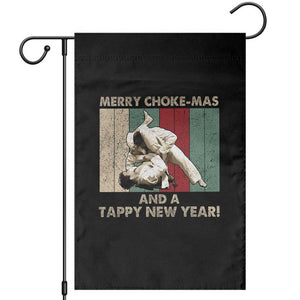 Jiu Jitsu Christmas Garden Flag Retro Merry Choke Mas Tappy New Year Martial Arts BJJ Lover TS10 Black Print Your Wear