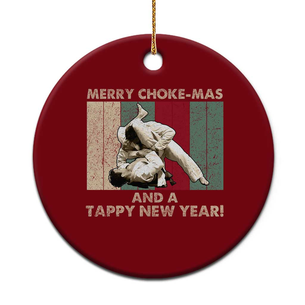 Jiu Jitsu Christmas Ceramic Ornament Retro Merry Choke Mas Tappy New Year Martial Arts BJJ Lover TS10 1pc Red Print Your Wear