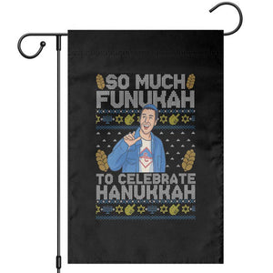 Funny Ugly Hanukkah Garden Flag So Much Funukah To Celebrate Hanukkah Sandler TS10 Black Print Your Wear