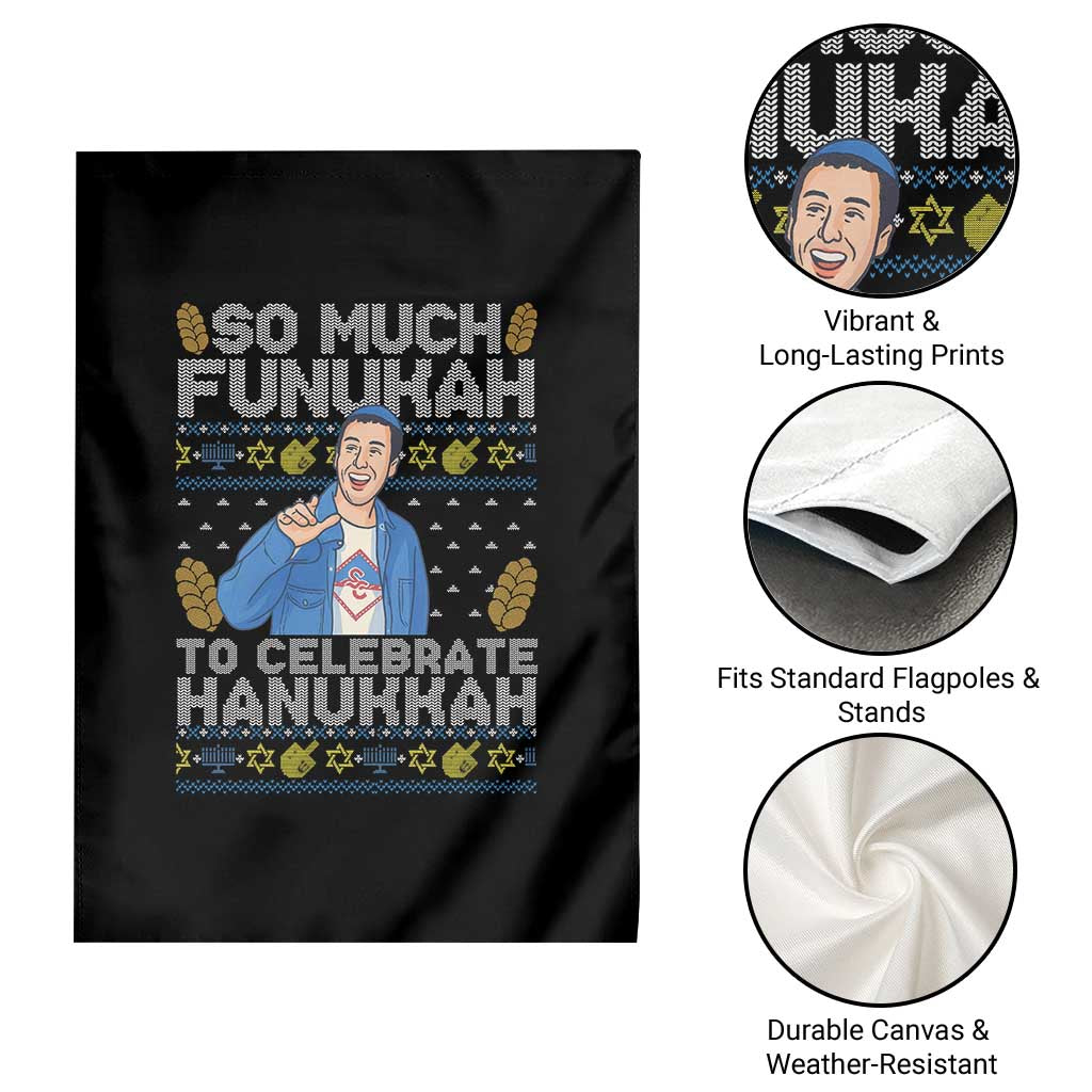Funny Ugly Hanukkah Garden Flag So Much Funukah To Celebrate Hanukkah Sandler TS10 Print Your Wear