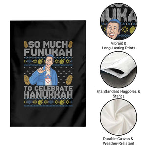 Funny Ugly Hanukkah Garden Flag So Much Funukah To Celebrate Hanukkah Sandler TS10 Print Your Wear