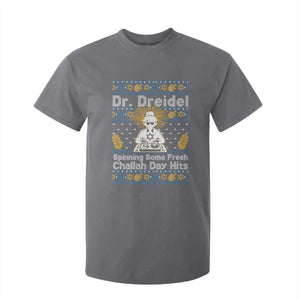Funny Ugly Hanukkah T Shirt For Kid Mr Dreidel Dj Chanukkah Jewish TS10 Charcoal Print Your Wear