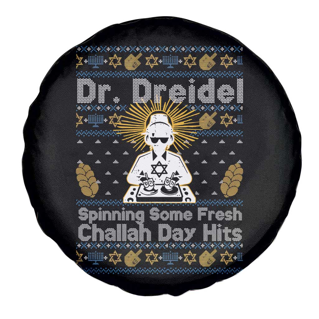 Funny Ugly Hanukkah Spare Tire Cover Mr Dreidel Dj Chanukkah Jewish TS10 Print Your Wear