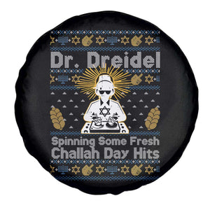 Funny Ugly Hanukkah Spare Tire Cover Mr Dreidel Dj Chanukkah Jewish TS10 Print Your Wear