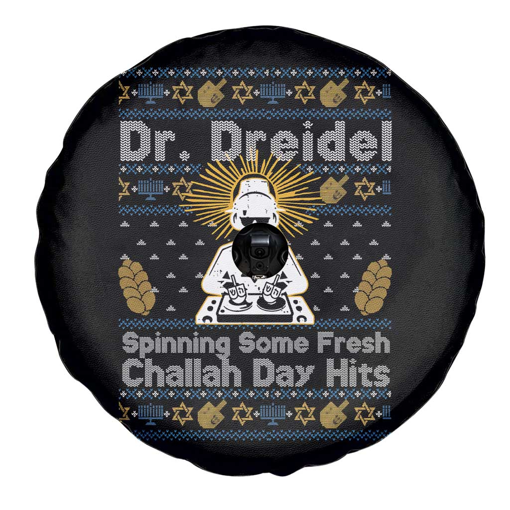 Funny Ugly Hanukkah Spare Tire Cover Mr Dreidel Dj Chanukkah Jewish TS10 Print Your Wear