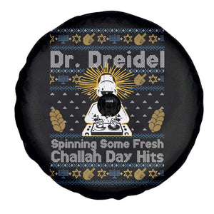 Funny Ugly Hanukkah Spare Tire Cover Mr Dreidel Dj Chanukkah Jewish TS10 Print Your Wear