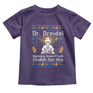 Funny Ugly Hanukkah Toddler T Shirt Mr Dreidel Dj Chanukkah Jewish TS10 Purple Print Your Wear