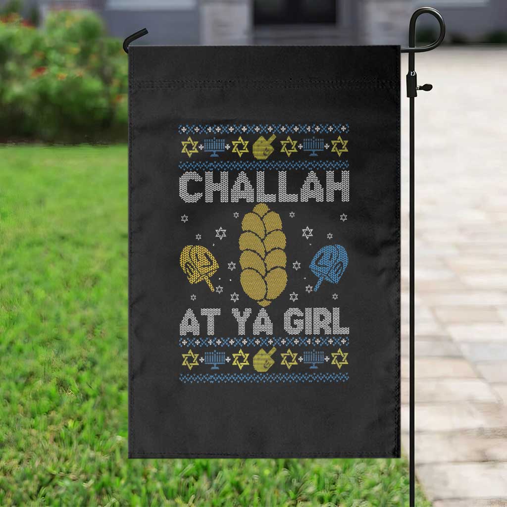 Funny Ugly Hanukkah Garden Flag Challah At Ya Girl Matching TS10 Print Your Wear