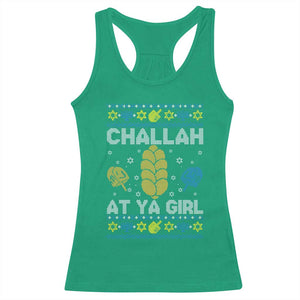 Funny Ugly Hanukkah Racerback Tank Top Challah At Ya Girl Matching TS10 Irish Green Print Your Wear