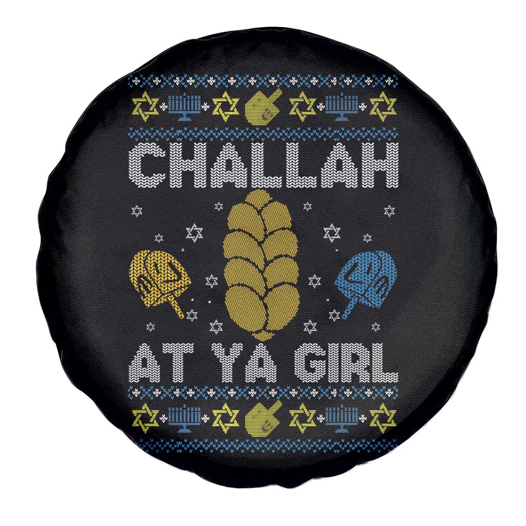 Funny Ugly Hanukkah Spare Tire Cover Challah At Ya Girl Matching TS10 Print Your Wear