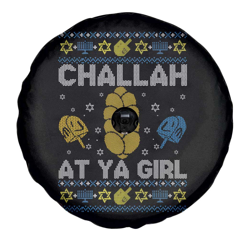 Funny Ugly Hanukkah Spare Tire Cover Challah At Ya Girl Matching TS10 Print Your Wear