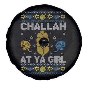 Funny Ugly Hanukkah Spare Tire Cover Challah At Ya Girl Matching TS10 Print Your Wear