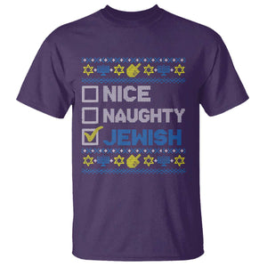 Nice Naughty Jewish Ugly Hanukkah T Shirt Chanukah Jew Gift TS10 Purple Print Your Wear