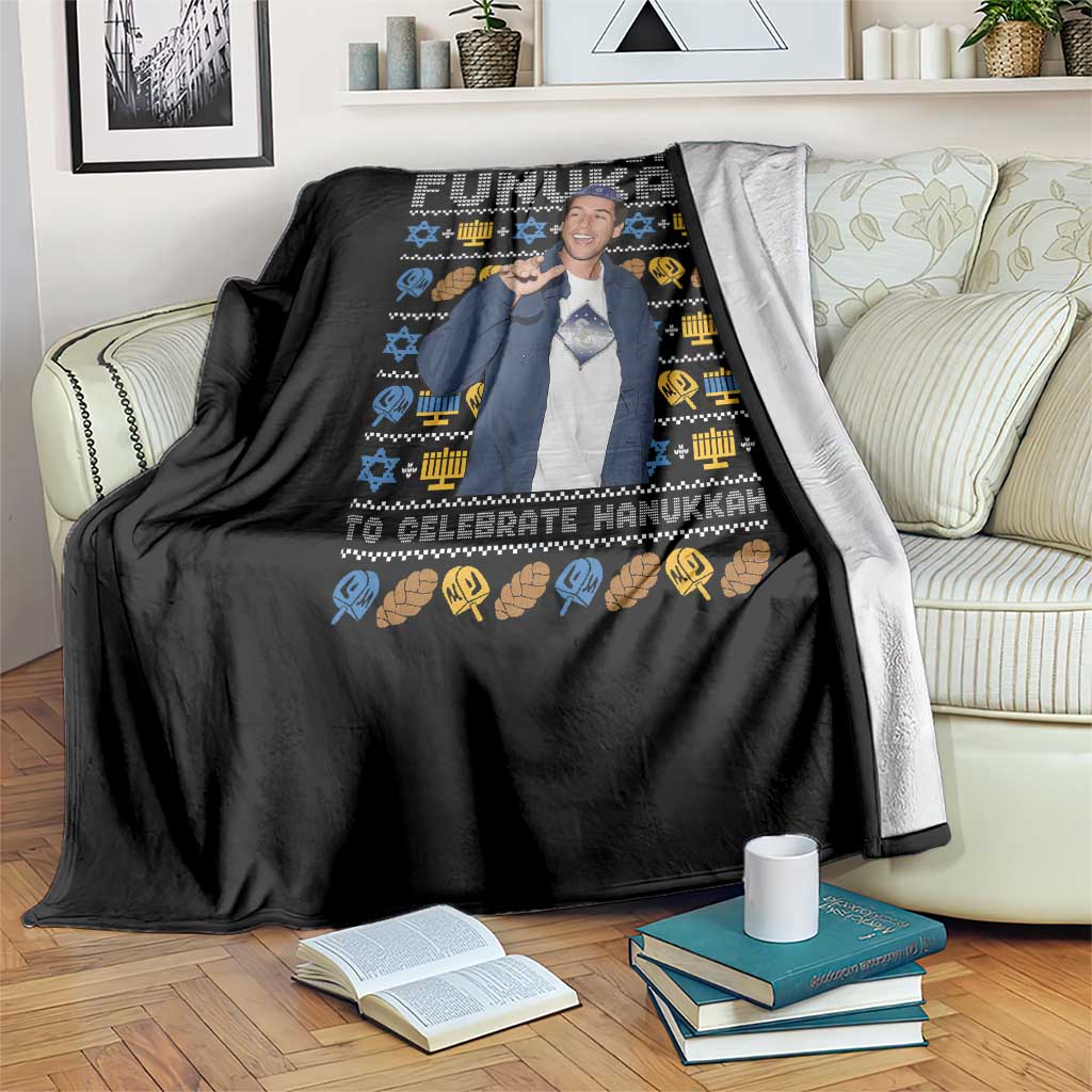 Funny Ugly Hanukkah Throw Blanket Sandler So Much Funukah To Celebrate Hanukkah TS10 Print Your Wear