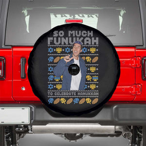 Funny Ugly Hanukkah Spare Tire Cover Sandler So Much Funukah To Celebrate Hanukkah TS10 Black Print Your Wear