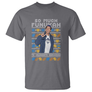 Funny Ugly Hanukkah T Shirt Sandler So Much Funukah To Celebrate Hanukkah TS10 Charcoal Print Your Wear