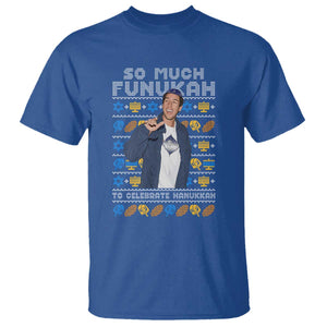 Funny Ugly Hanukkah T Shirt Sandler So Much Funukah To Celebrate Hanukkah TS10 Royal Blue Print Your Wear
