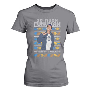 Funny Ugly Hanukkah T Shirt For Women Sandler So Much Funukah To Celebrate Hanukkah TS10 Charcoal Print Your Wear