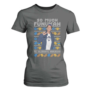 Funny Ugly Hanukkah T Shirt For Women Sandler So Much Funukah To Celebrate Hanukkah TS10 Dark Heather Print Your Wear