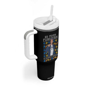 Funny Ugly Hanukkah Tumbler With Handle Sandler So Much Funukah To Celebrate Hanukkah TS10 Print Your Wear