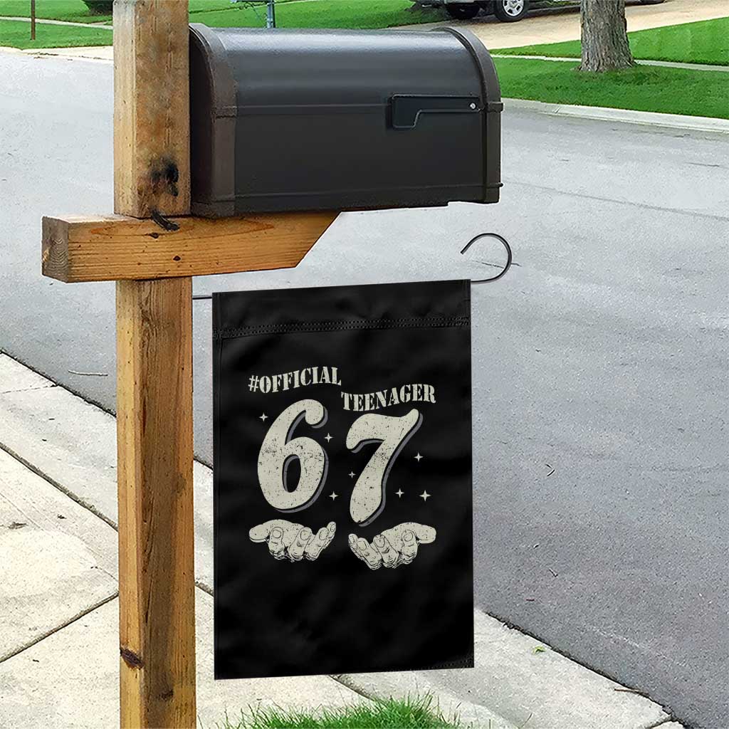 Funny 13th Birthday Official Teenager Garden Flag Viral Meme Six Seven 6 7 Hands 13 Years Old Boys Kids TS10 Print Your Wear