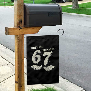 Funny 13th Birthday Official Teenager Garden Flag Viral Meme Six Seven 6 7 Hands 13 Years Old Boys Kids TS10 Print Your Wear