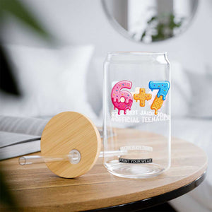 Funny 67 13th Birthday Official Teenager Glass Can 6 7 Ice Cream Drip Meme Funny Six Seven 13 Years Old TS10 Print Your Wear