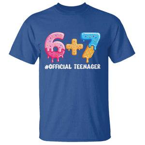 Funny 67 13th Birthday Official Teenager T Shirt 6 7 Ice Cream Drip Meme Funny Six Seven 13 Years Old TS10 Royal Blue Print Your Wear