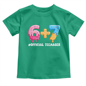 Funny 67 13th Birthday Official Teenager Toddler T Shirt 6 7 Ice Cream Drip Meme Funny Six Seven 13 Years Old TS10 Irish Green Print Your Wear