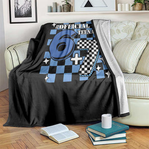 Funny 13th Birthday Official Teenager Throw Blanket 6+7 13 Year Old Boys Kids Checkered 67 Meme TS10 Print Your Wear