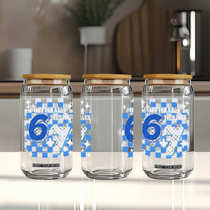 Funny 13th Birthday Official Teenager Glass Can 6+7 13 Year Old Boys Kids Checkered 67 Meme TS10 Print Your Wear