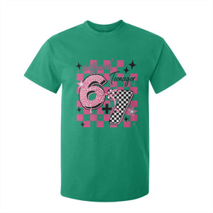 Funny 13th Birthday Official Teenager T Shirt For Kid 6+7 13 Year Old Kids Girls Pink Checkered 67 Meme TS10 Irish Green Print Your Wear