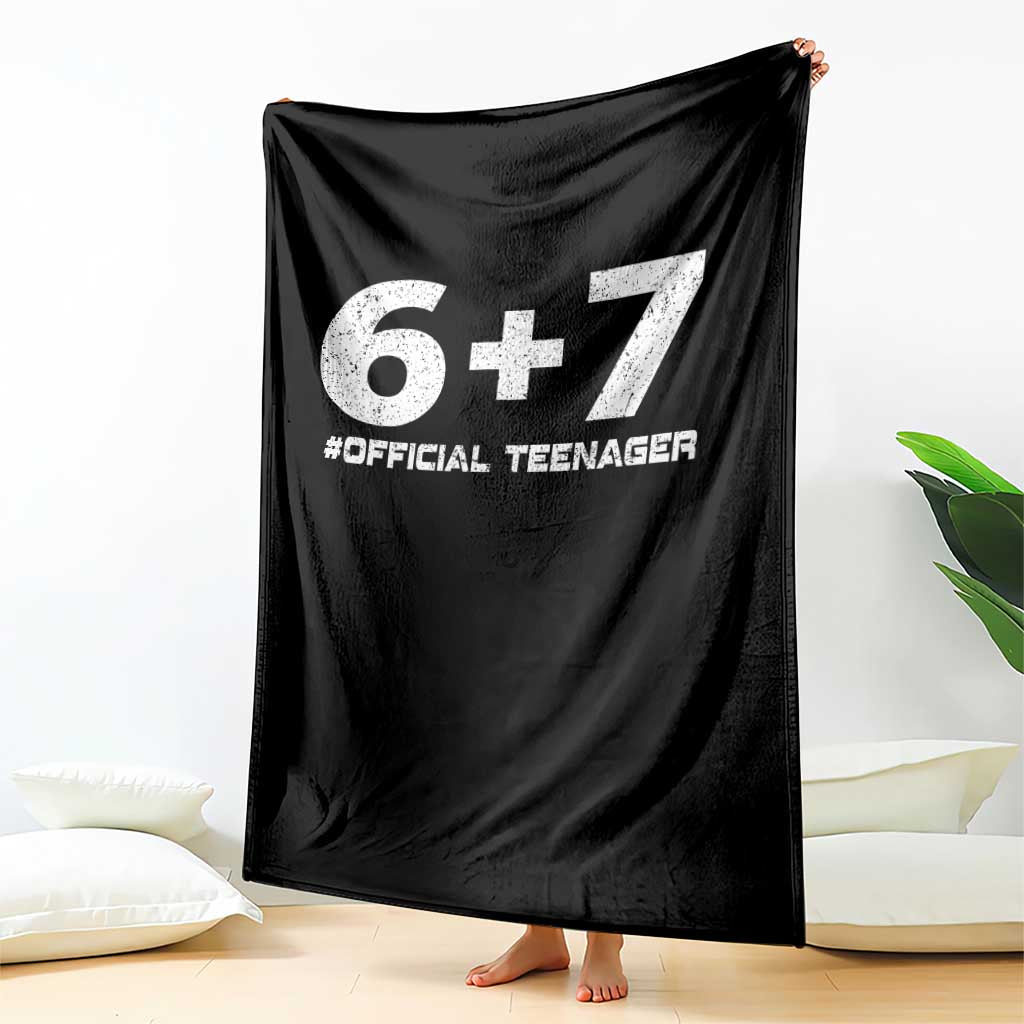 Funny 13th Birthday Official Teenager Throw Blanket 13 Years Old Boys Kids TS10 Print Your Wear