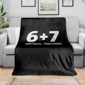 Funny 13th Birthday Official Teenager Throw Blanket 13 Years Old Boys Kids TS10 Print Your Wear