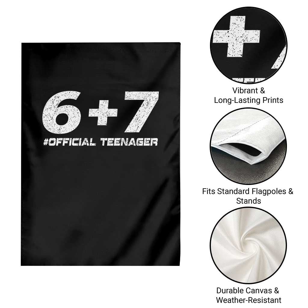 Funny 13th Birthday Official Teenager Garden Flag 13 Years Old Boys Kids TS10 Print Your Wear