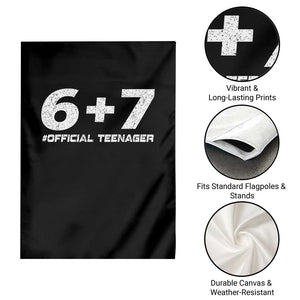Funny 13th Birthday Official Teenager Garden Flag 13 Years Old Boys Kids TS10 Print Your Wear