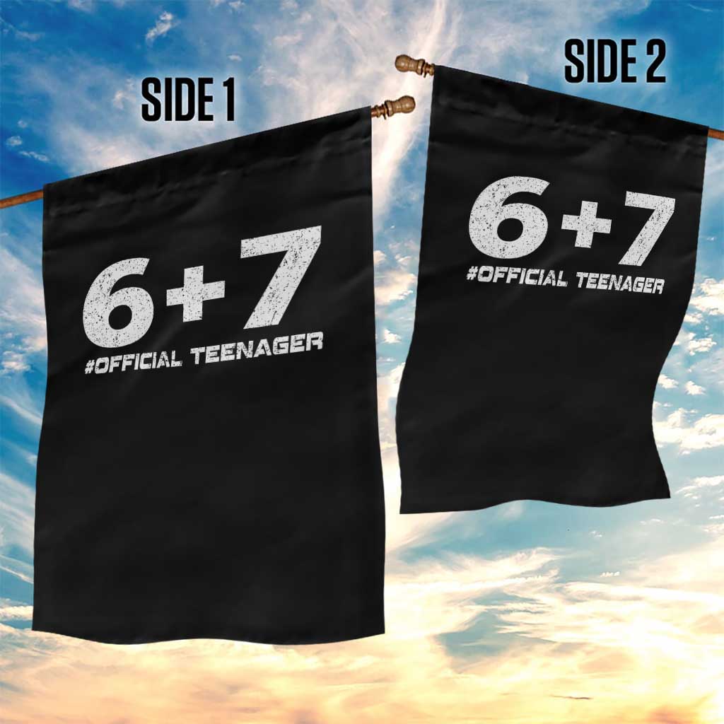 Funny 13th Birthday Official Teenager Garden Flag 13 Years Old Boys Kids TS10 Print Your Wear
