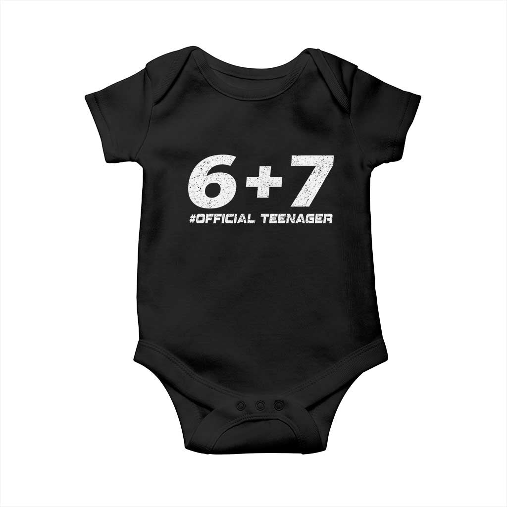 Funny 13th Birthday Official Teenager Baby Onesie 13 Years Old Boys Kids TS10 Black Print Your Wear