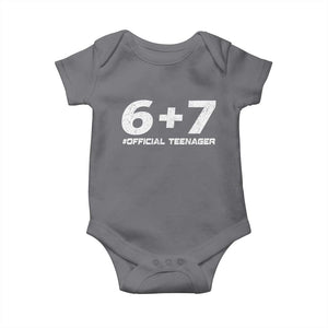 Funny 13th Birthday Official Teenager Baby Onesie 13 Years Old Boys Kids TS10 Charcoal Print Your Wear
