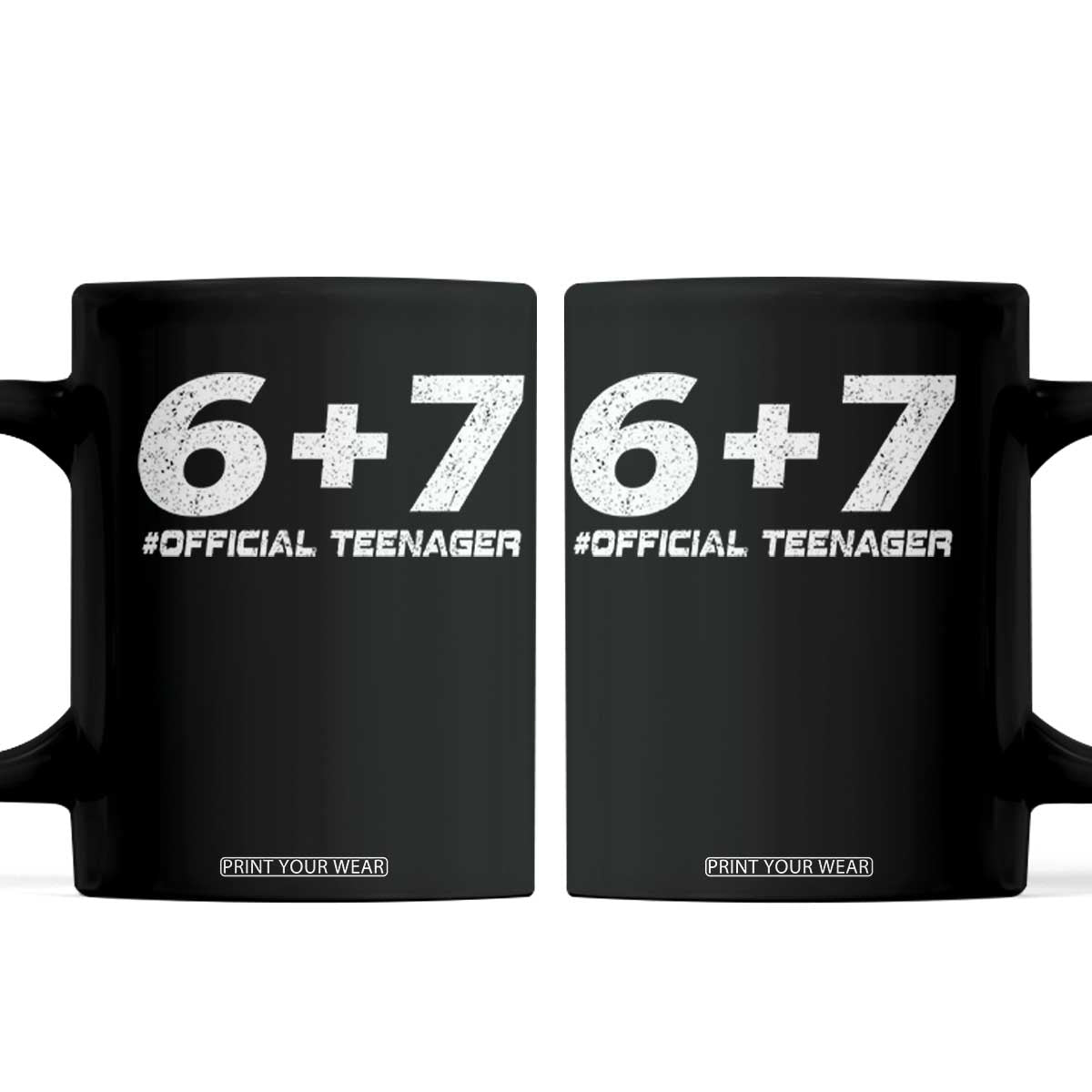 Funny 13th Birthday Official Teenager Coffee Mug 13 Years Old Boys Kids TS10 Black Print Your Wear