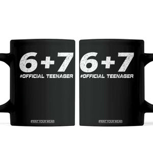Funny 13th Birthday Official Teenager Coffee Mug 13 Years Old Boys Kids TS10 Black Print Your Wear
