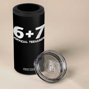 Funny 13th Birthday Official Teenager 4 in 1 Can Cooler Tumbler 13 Years Old Boys Kids TS10 Print Your Wear