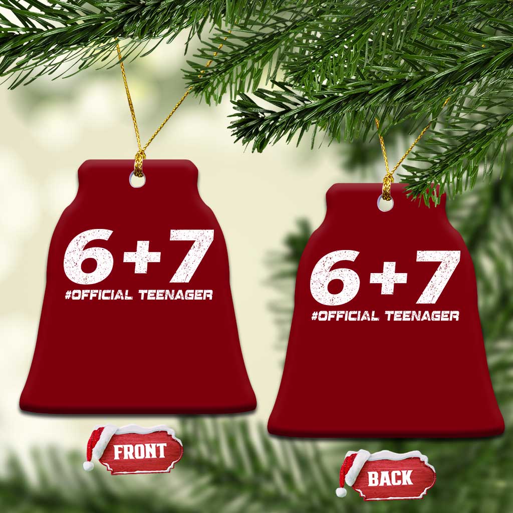 Funny 13th Birthday Official Teenager Ceramic Ornament 13 Years Old Boys Kids TS10 Print Your Wear